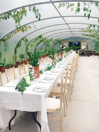 Polytunnel Wedding Venue