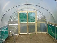 Double Doors and Door Frame for Garden Polytunnel