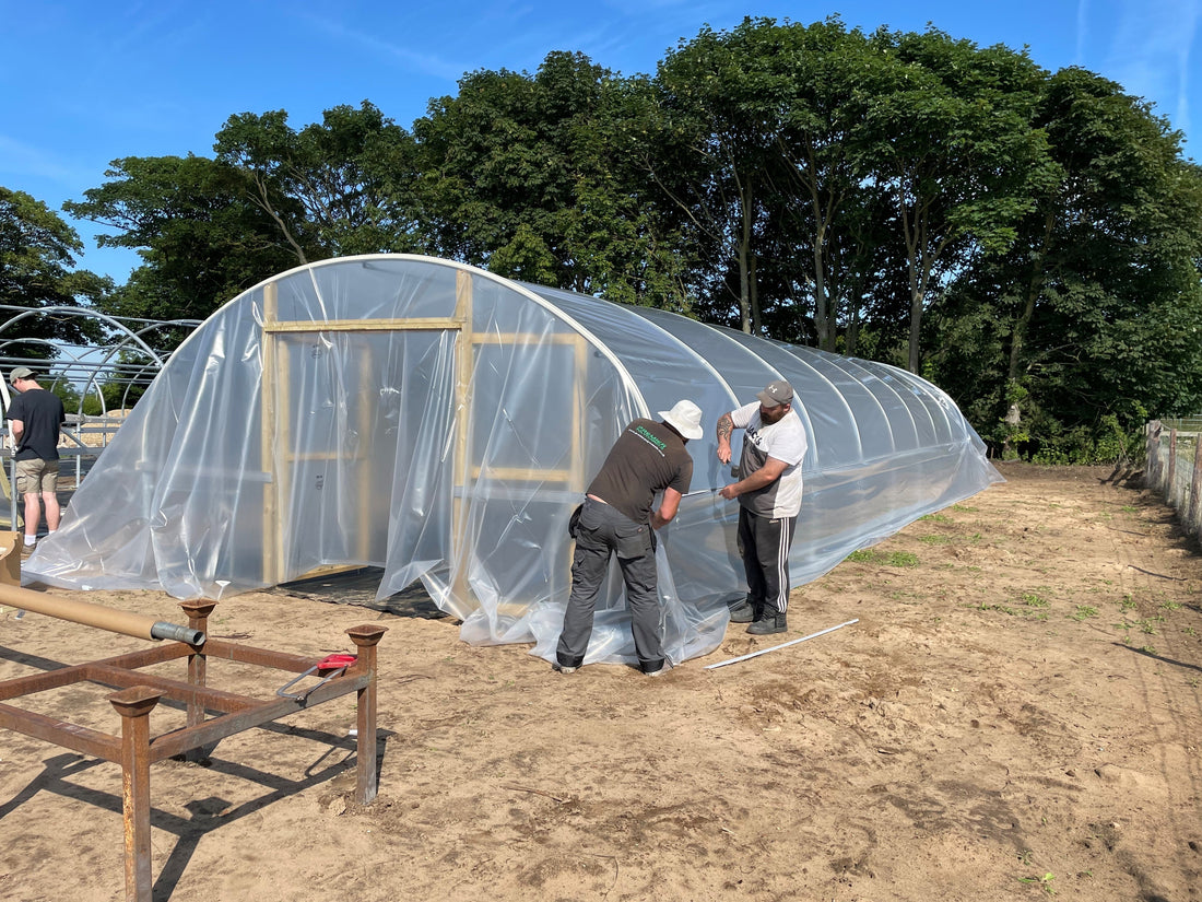 Covering a Polytunnel