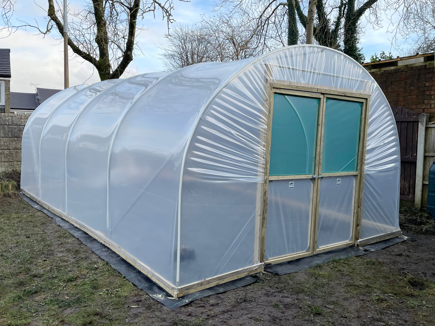 Double Doors & Door Frame for Garden Polytunnel